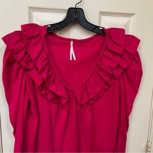 Anthropologie Red Top
